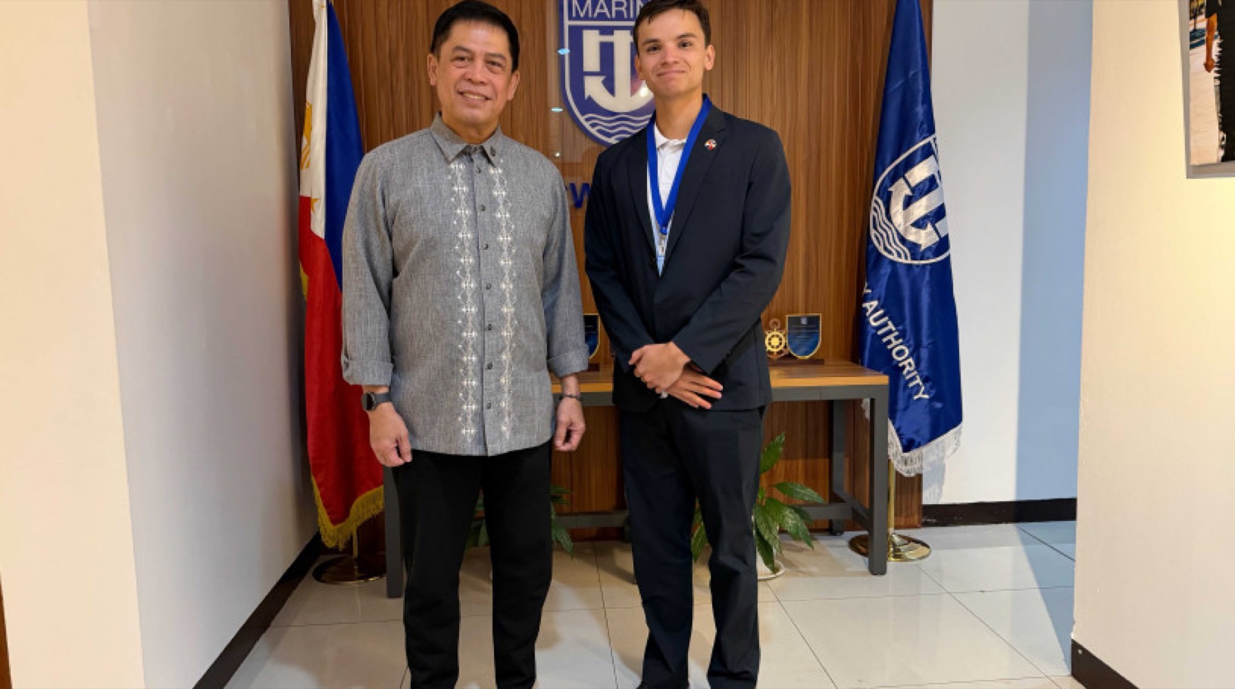 A NordCham Philippines representative at the Maritime Industry Authority